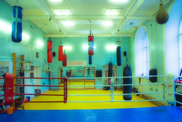 Зал бокса в главном корпусе МГУ